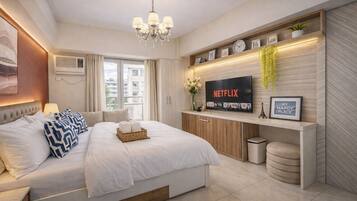 1 chambre, fer et planche à repasser, Wi-Fi, draps fournis