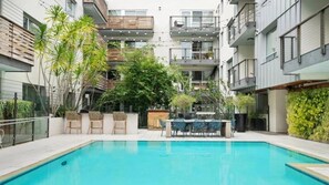 Unclassified image, 2 of 29, button - Emerald Garden: Upscale Retreat with Pool, Gym & Jacuzzi" (Santa Monica)