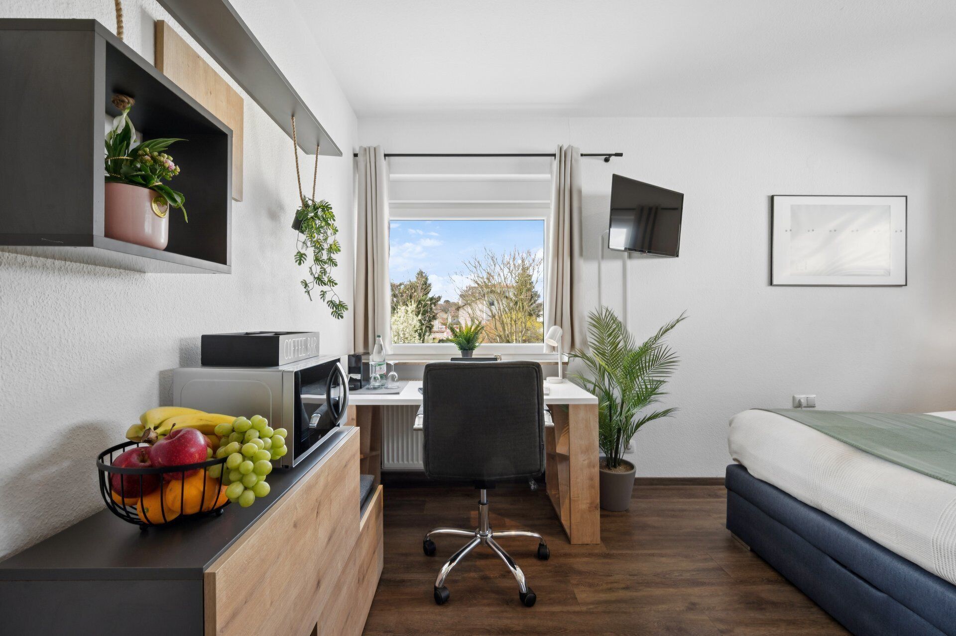 1 slaapkamer, een bureau, een strijkplank/strijkijzer, gratis wifi