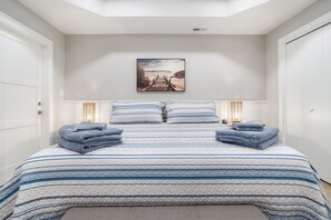 2 bedrooms, iron/ironing board, travel crib, WiFi
