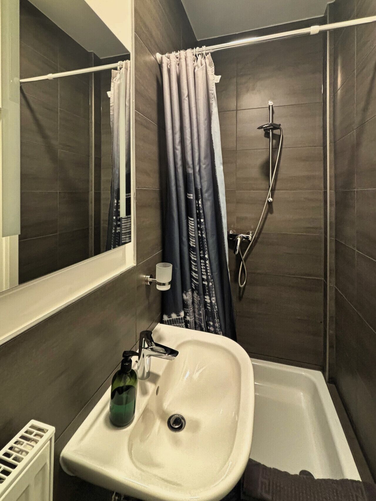 Hair dryer, towels