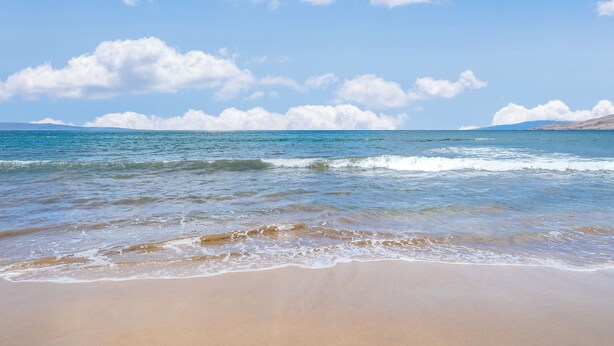 A beach with clear skies and waves. - Sleeps 12! Ocean Views! 4 BD/4BA! 2 Renovated Condos! (Kihei)