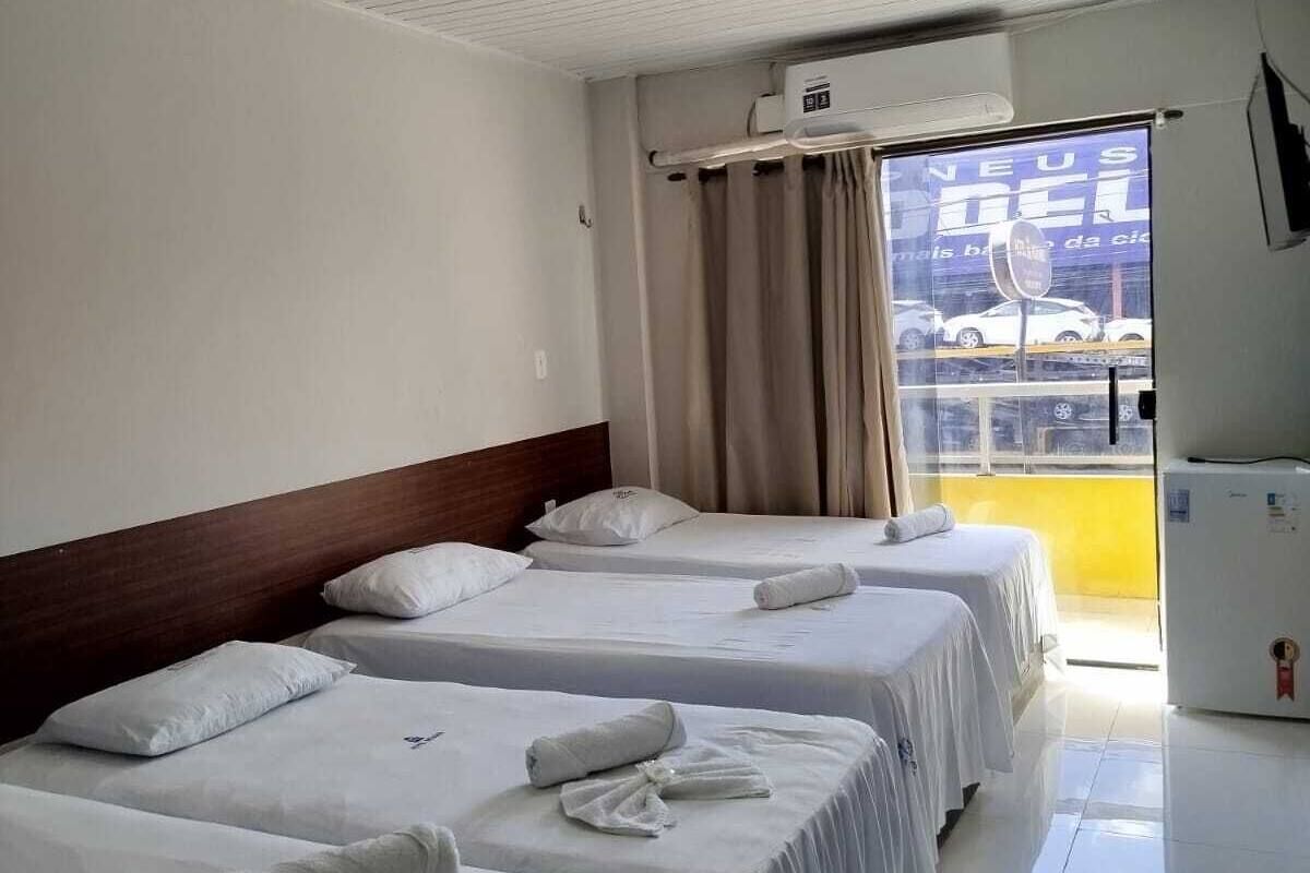 Standard Quadruple Room, City View | Desk, laptop workspace, free WiFi