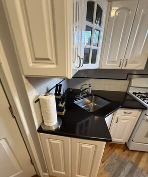 Fridge, microwave, oven, stovetop - Studio 1 Bed/1 Bath Full Apartment—Steps to Path (Jersey City)