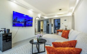 Deluxe Apartment, Balcony, City View | Living area - Shangrila Residency  (Nairobi)