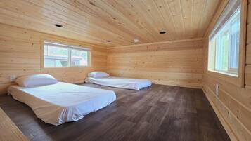 Premium bedding, memory-foam beds, free WiFi, bed sheets