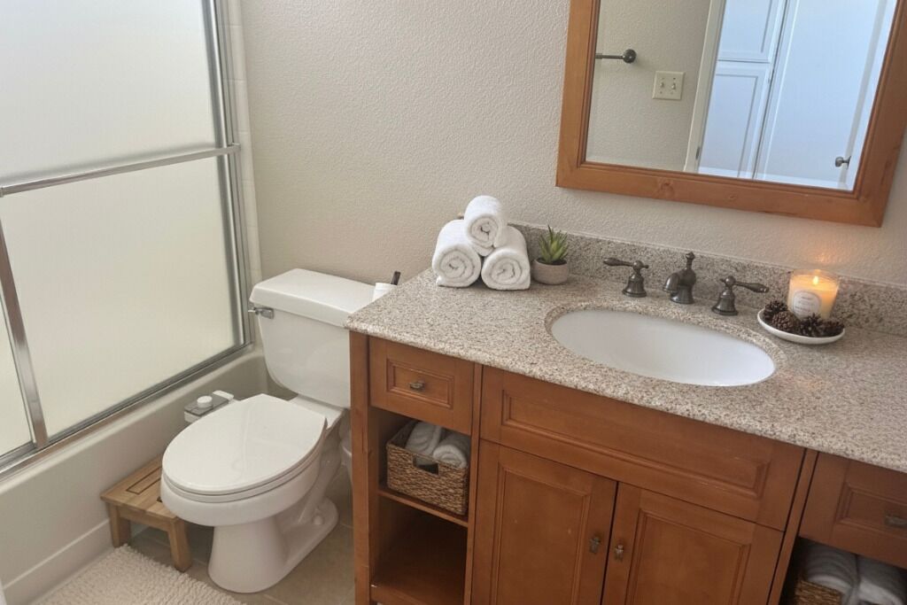 Bidet, asciugamani, sapone