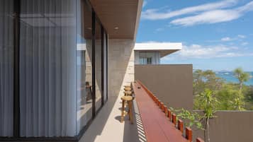 Villa, 2 chambres, piscine privée, vue océan | Terrasse/Patio