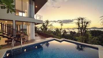 Villa, 2 slaapkamers, privézwembad, uitzicht op zee | Exterieur