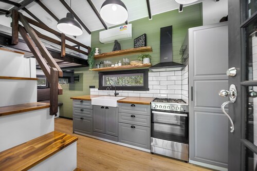 Rural Oasis - Tiny Home | 2BR Cabin + Outdoor Firepit Experience