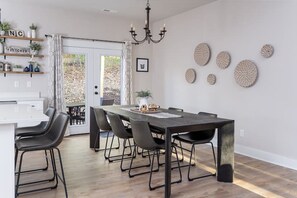 Dining - Laurel Hill Farmhouse | Private Hot Tub, Fire Pit, One-Level Modern Farmhouse Near Asheville (Fletcher)