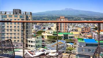 Junior Room, 2 Queen Beds, Terrace, Mountain View | Terrace/patio