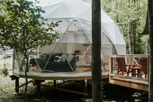 Gatlinburg Glamping Dome #1 Stay at Soak Ash Creek