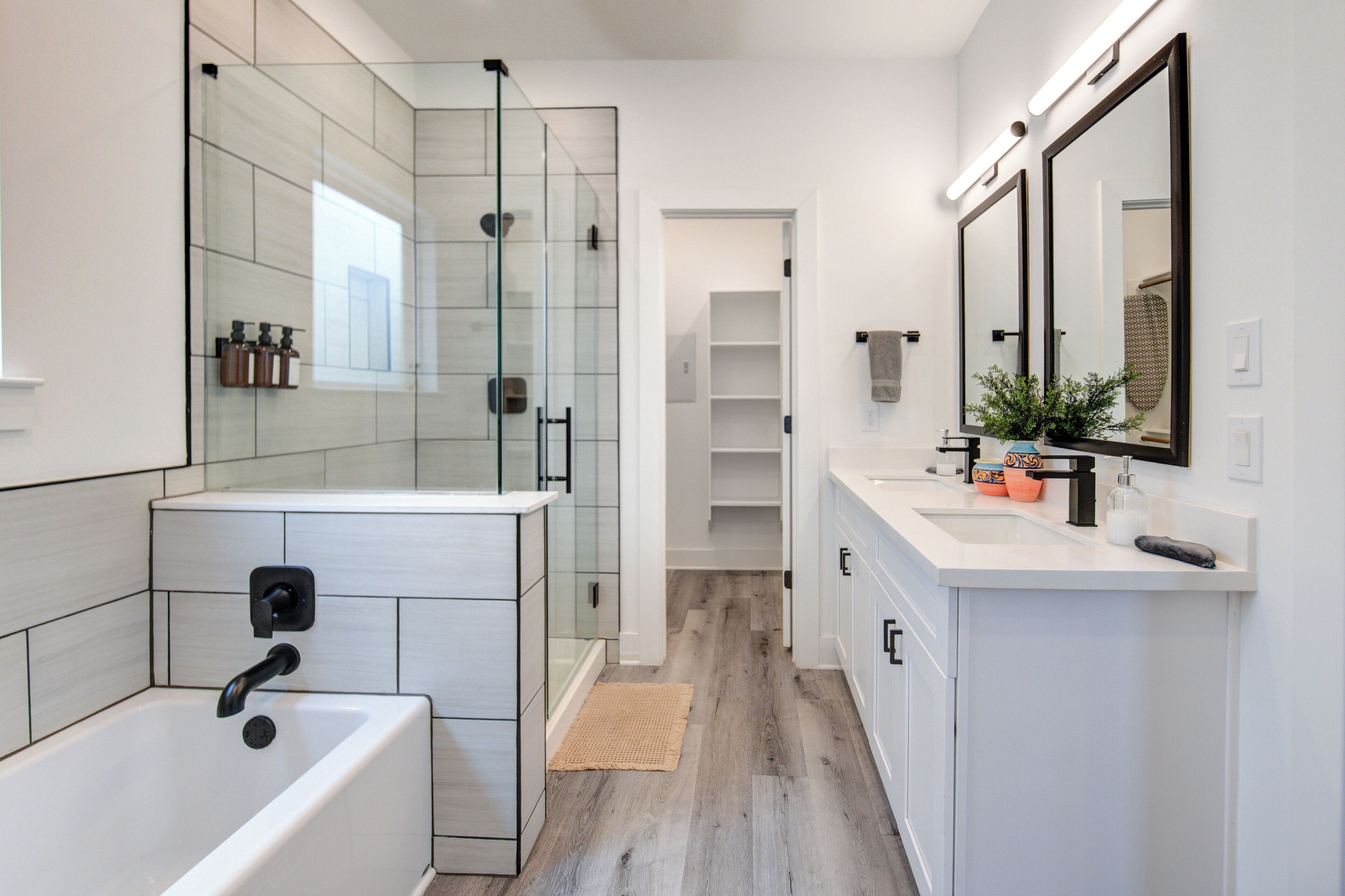 Hair dryer, bidet, towels, soap