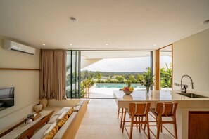 Deluxe Villa, 2 Bedrooms, Patio, Pool View | Private kitchen - Villa Bingin Hills Cinco (Pecatu)