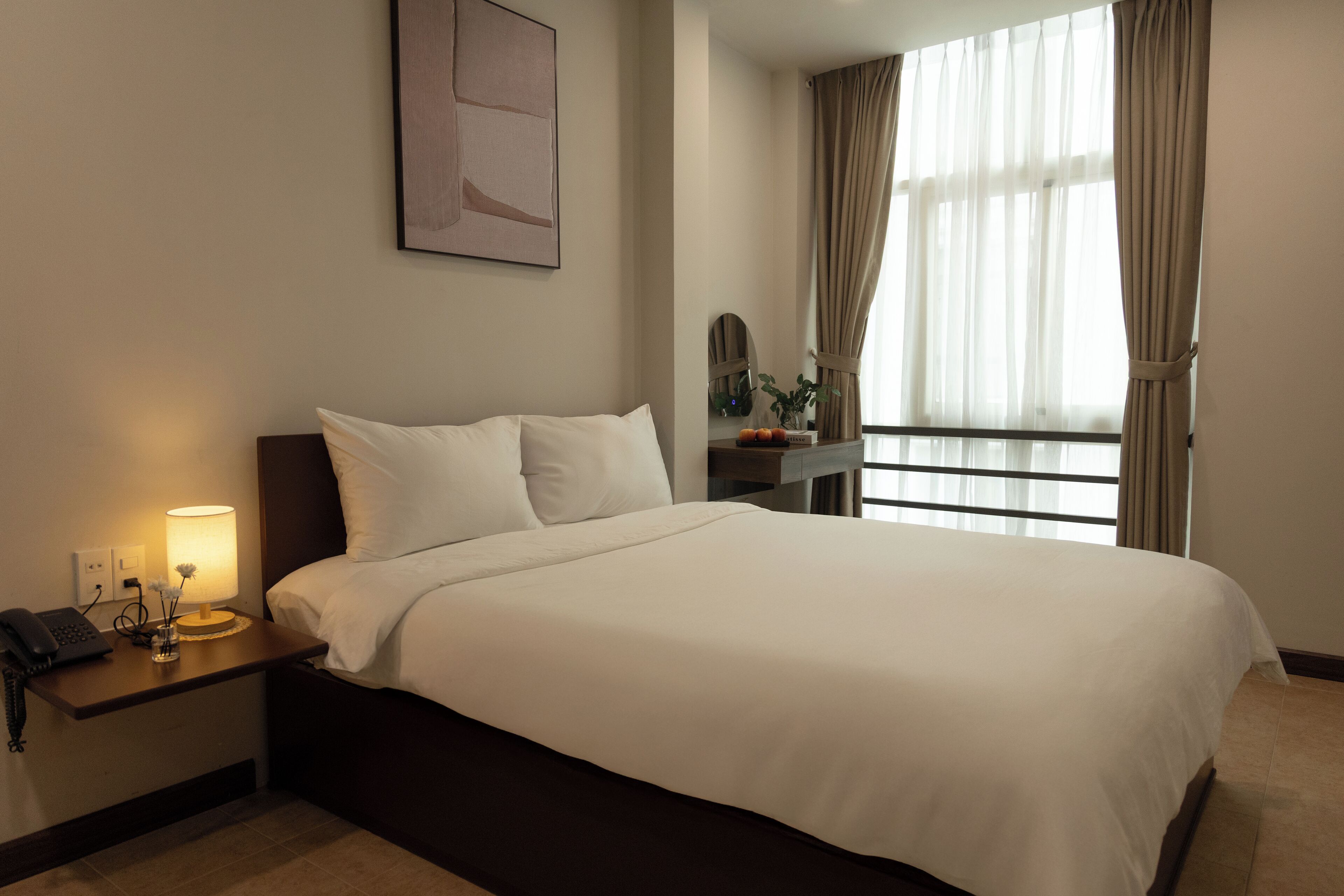 Premium bedding, down duvets, pillow-top beds, free minibar items