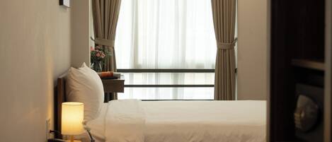 Deluxe Double Room, City View | Premium bedding, down comforters, pillowtop beds, free minibar items