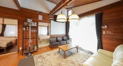 A private villa you can enjoy outdoor activities such as BBQ, bonfires, sauna