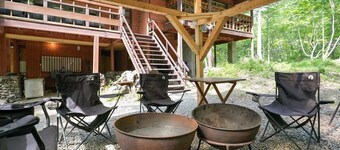 A private lodge where you can enjoy authentic BBQ surrounded by nature