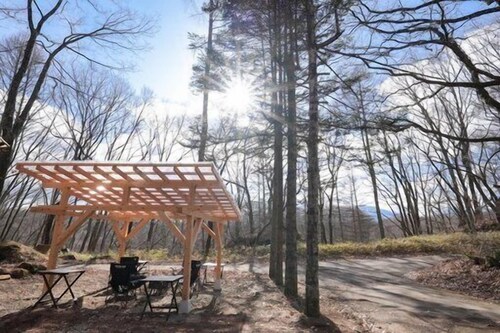 A private villa you can enjoy outdoor activities such as BBQ, bonfires, sauna