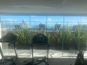 Fitness facility - Fully equipped studio apartment 5 minutes from Jurerê Beach. (Florianópolis)