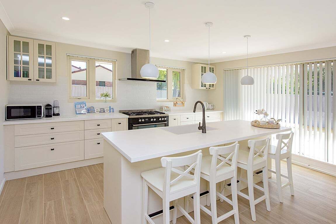 Oven, stovetop, dishwasher, toaster