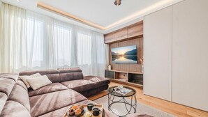 Departamento estándar, 1 habitación, balcón (Aurora Park near Bundek) | Área de sala de estar