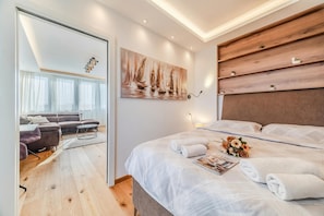 1 bedroom, free WiFi, bed sheets - Aurora Park View Apartment (Zagreb)