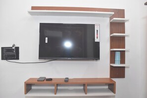 Deluxe Quadruple Room | Television - Aaradhya Inn (Ayodhya)