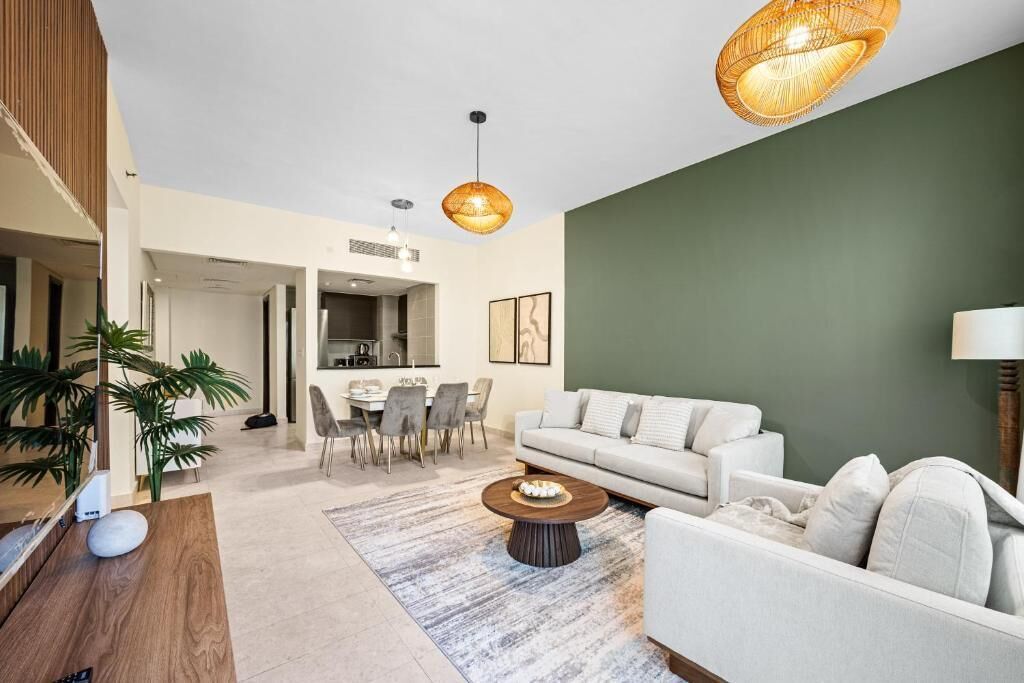 Leilighet, balkong, byutsikt