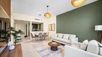 Leilighet, balkong, byutsikt