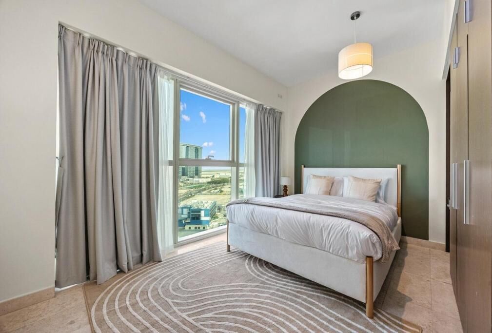 Leilighet, balkong, byutsikt