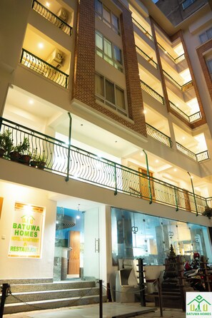 Majoituspaikan julkisivu