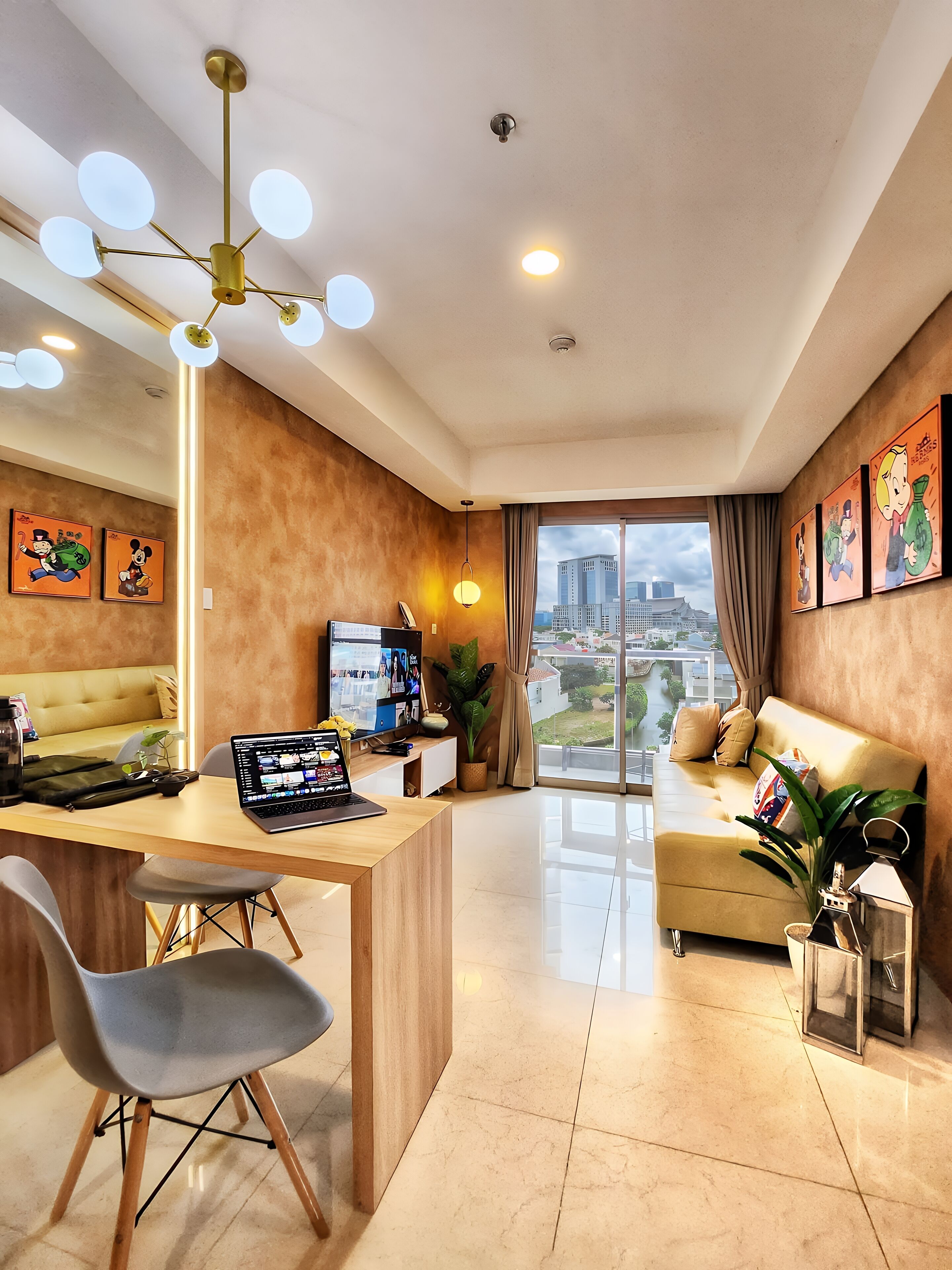 Apartamento, 2 quartos, vista para a cidade | Vista do quarto