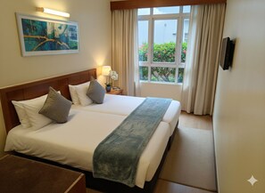 Chambre, 2 lits une place, non-fumeur, salle de bains privée