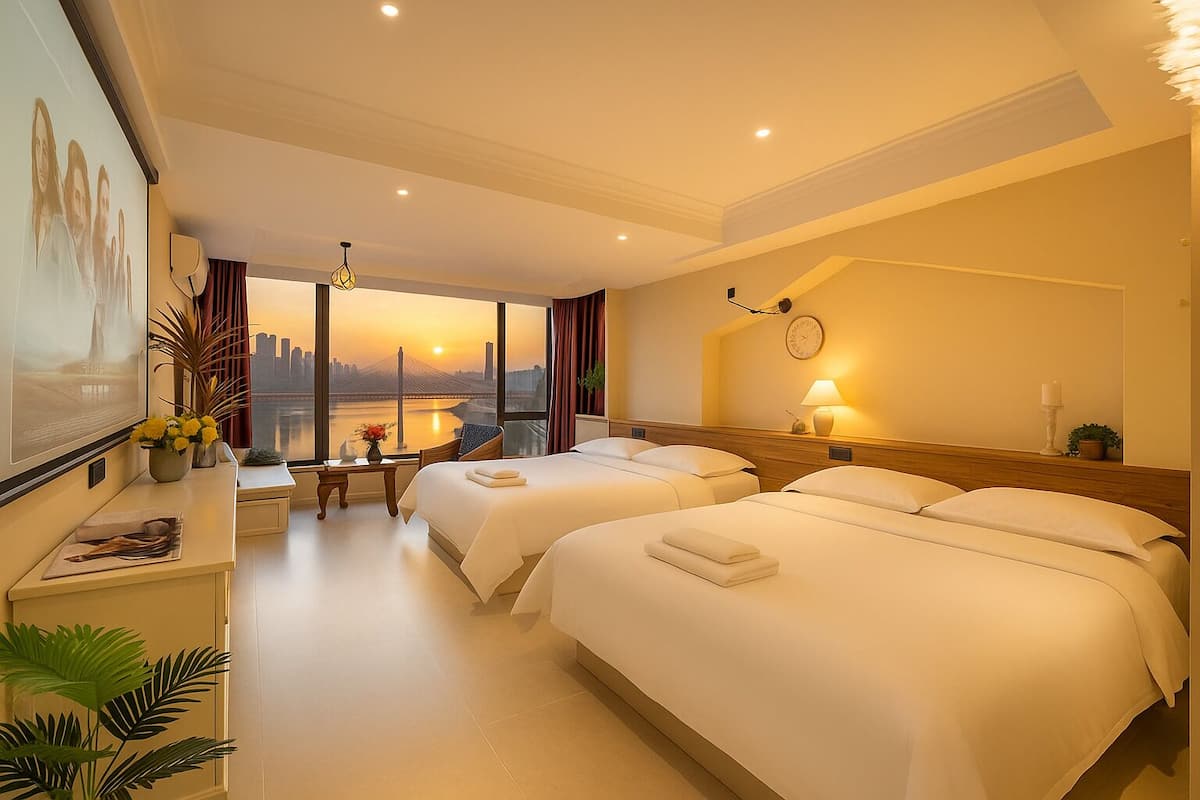 Chambre quadruple exclusive | Vue de la chambre