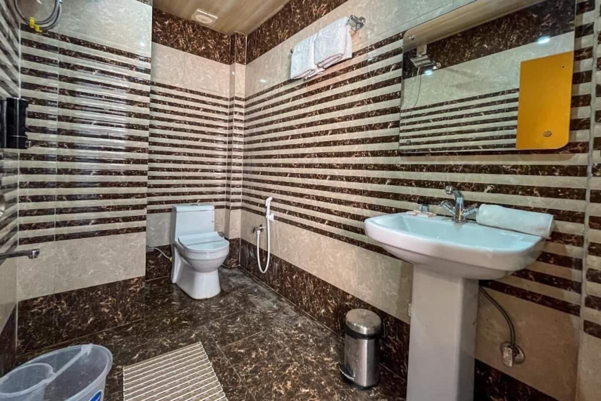 Deluxe tweepersoonskamer, balkon, uitzicht op tuin