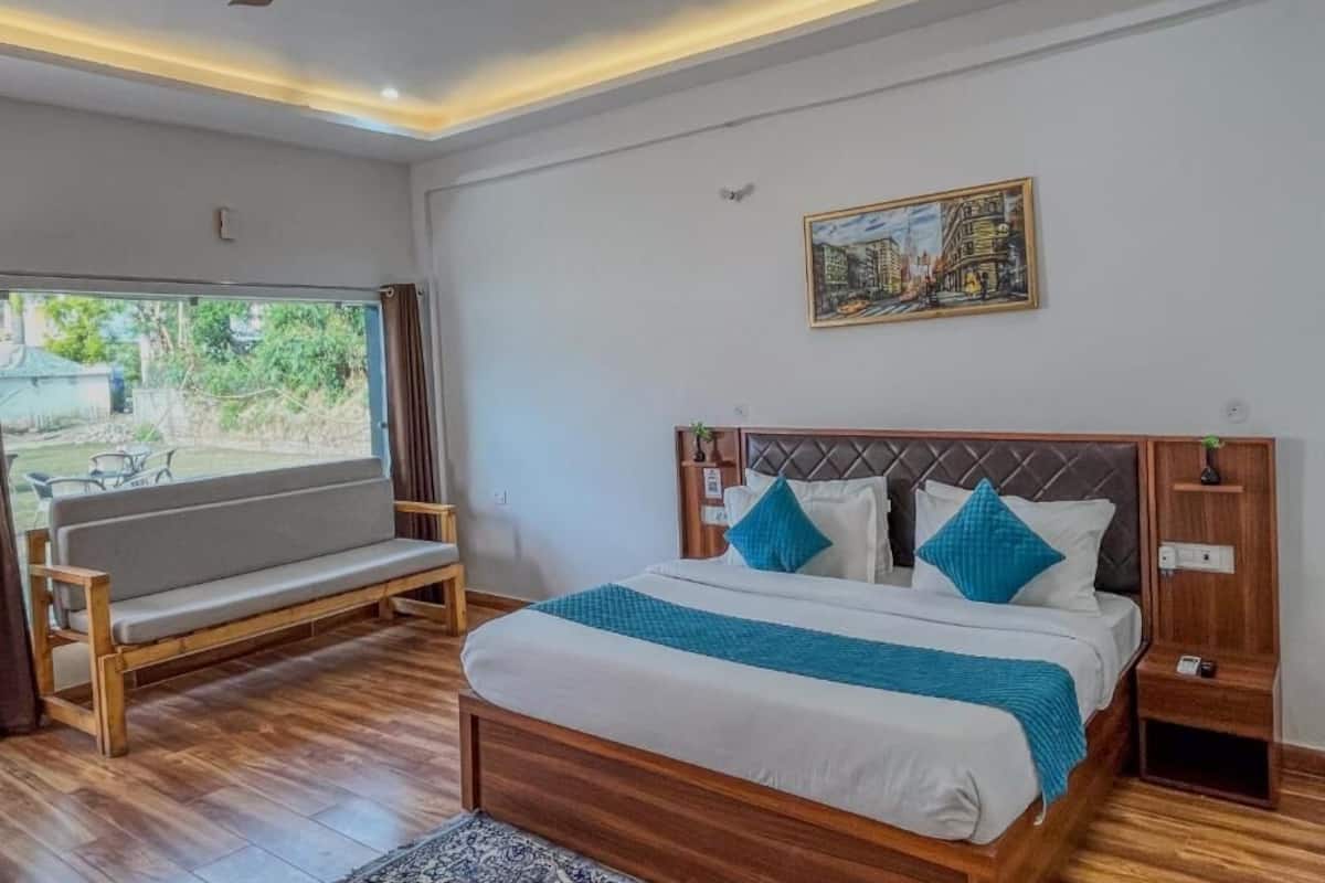 Chambre Double, balcon, vue jardin