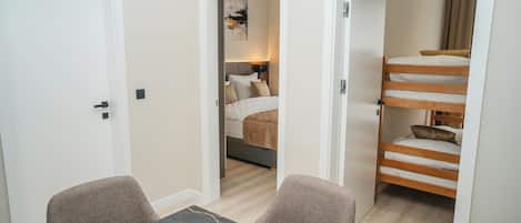 Departamento Deluxe, cocina | Escritorio, insonorización y wifi gratis