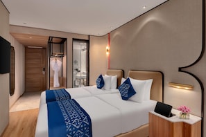 Deluxe-Zweibettzimmer, 2 Einzelbetten | Hochwertige Bettwaren, Pillowtop-Betten, Minibar, Zimmersafe