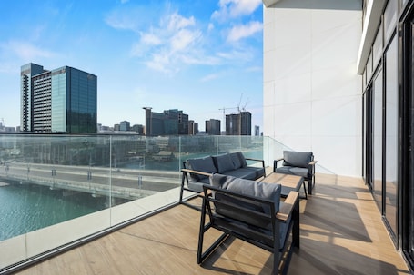 Apartamento, sacada, vista para o mar | Área da propriedade. Bloomfields Grandeur 3BR Maryah Vista