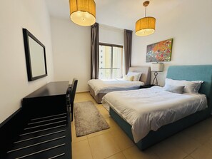 2 bedrooms, iron/ironing board, Internet, bed sheets - 

Modern 2BR with Sea View Shams 1 JBR (Dubai)