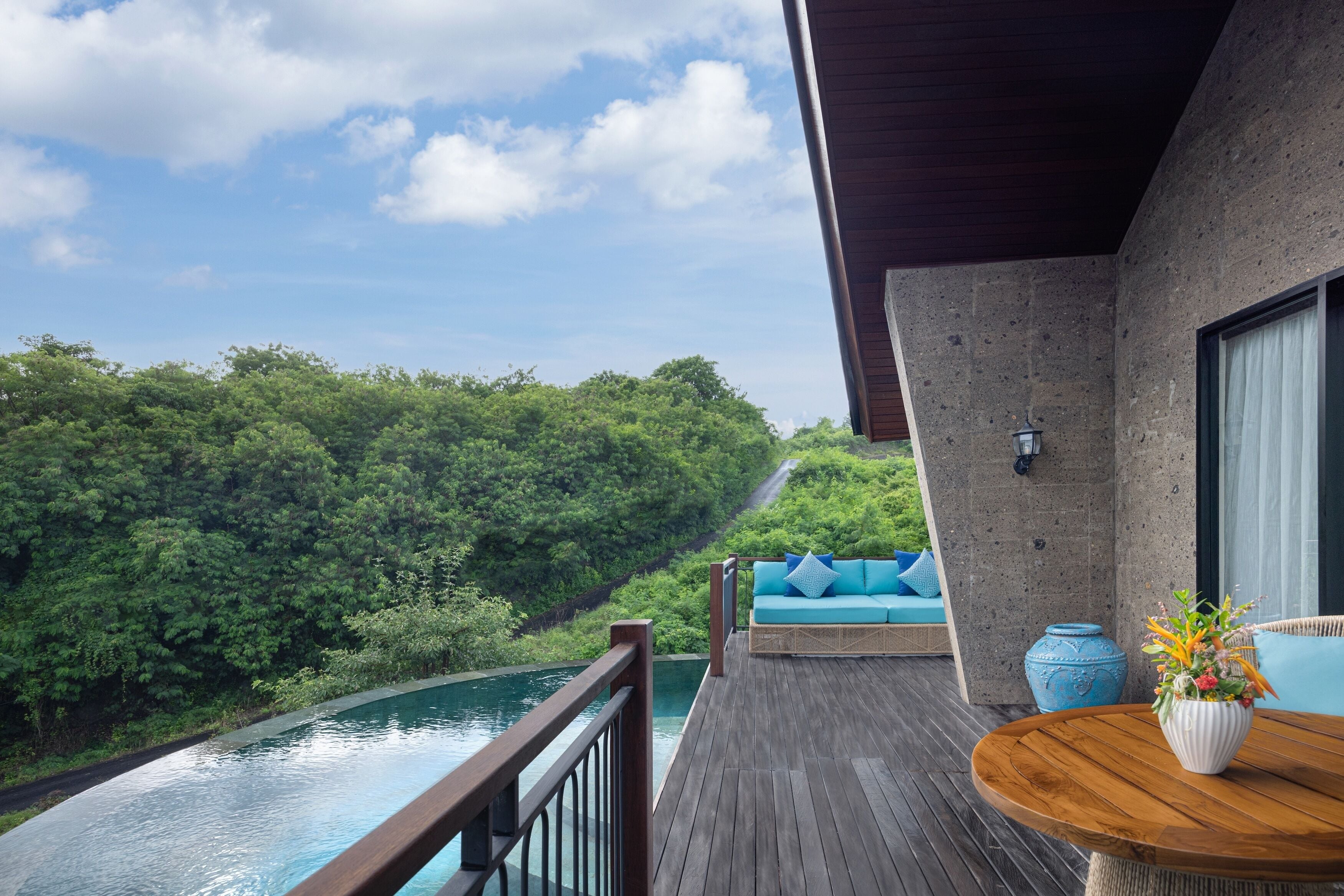 Premier-Villa, 2 Schlafzimmer, Balkon, Poolblick