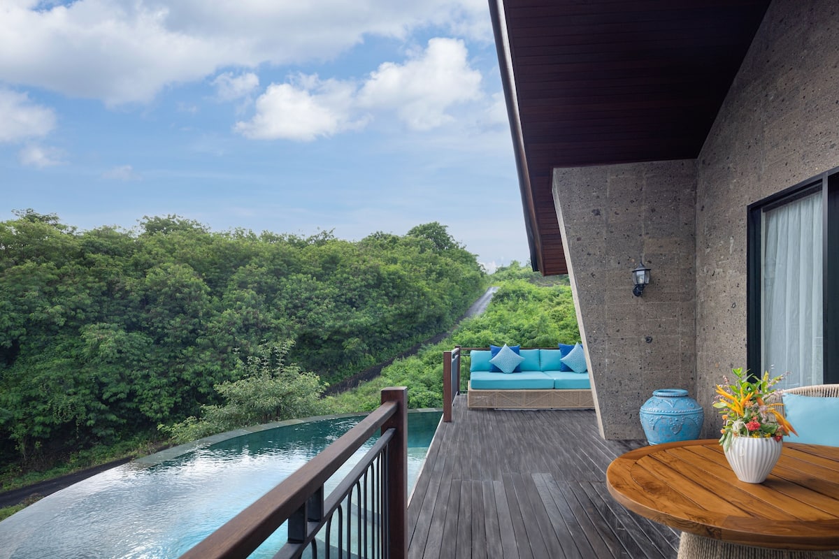 Premier-Villa, 2 Schlafzimmer, Balkon, Poolblick