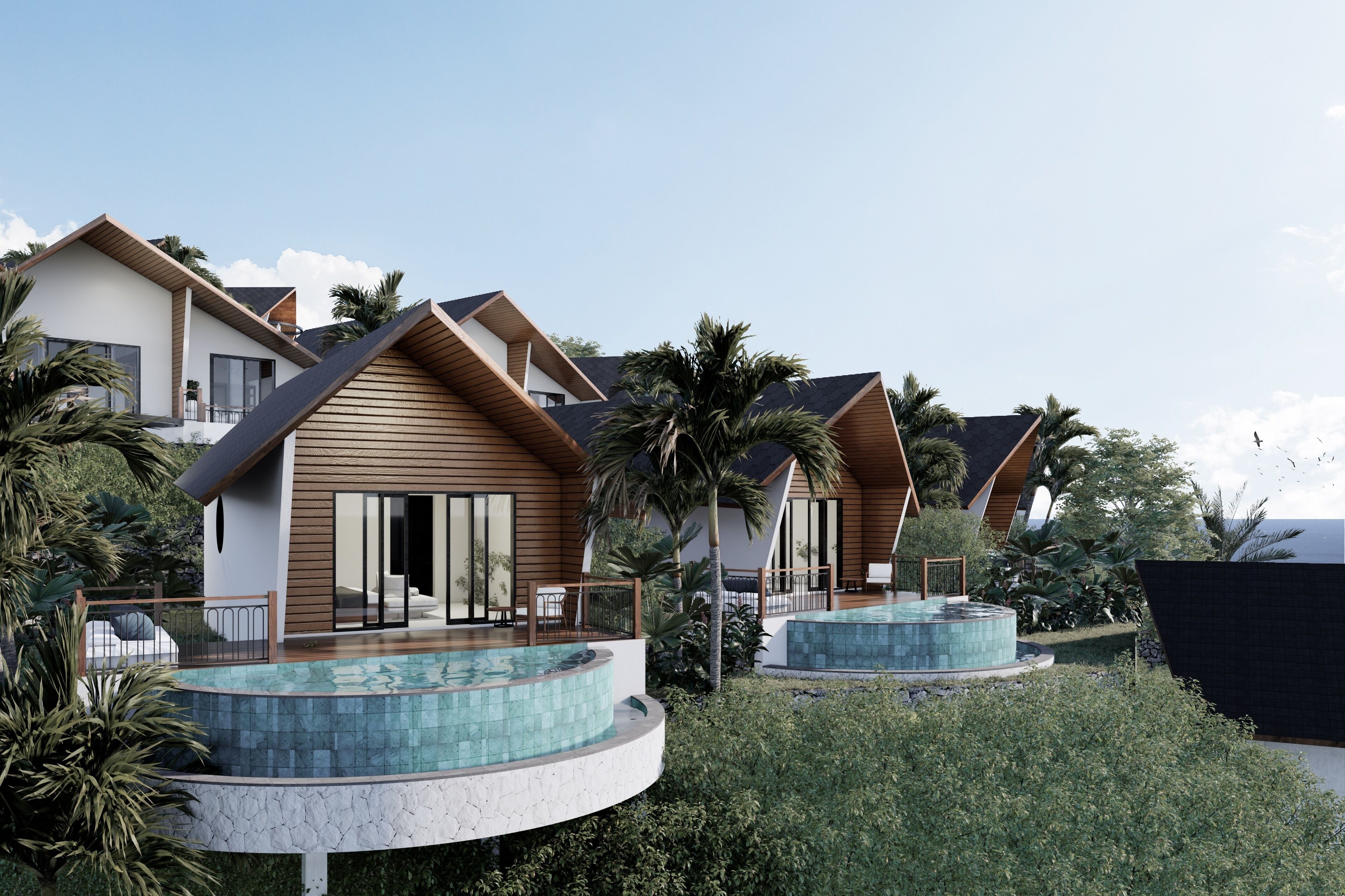 Villa de lujo, 1 habitación, balcón, vistas a la playa