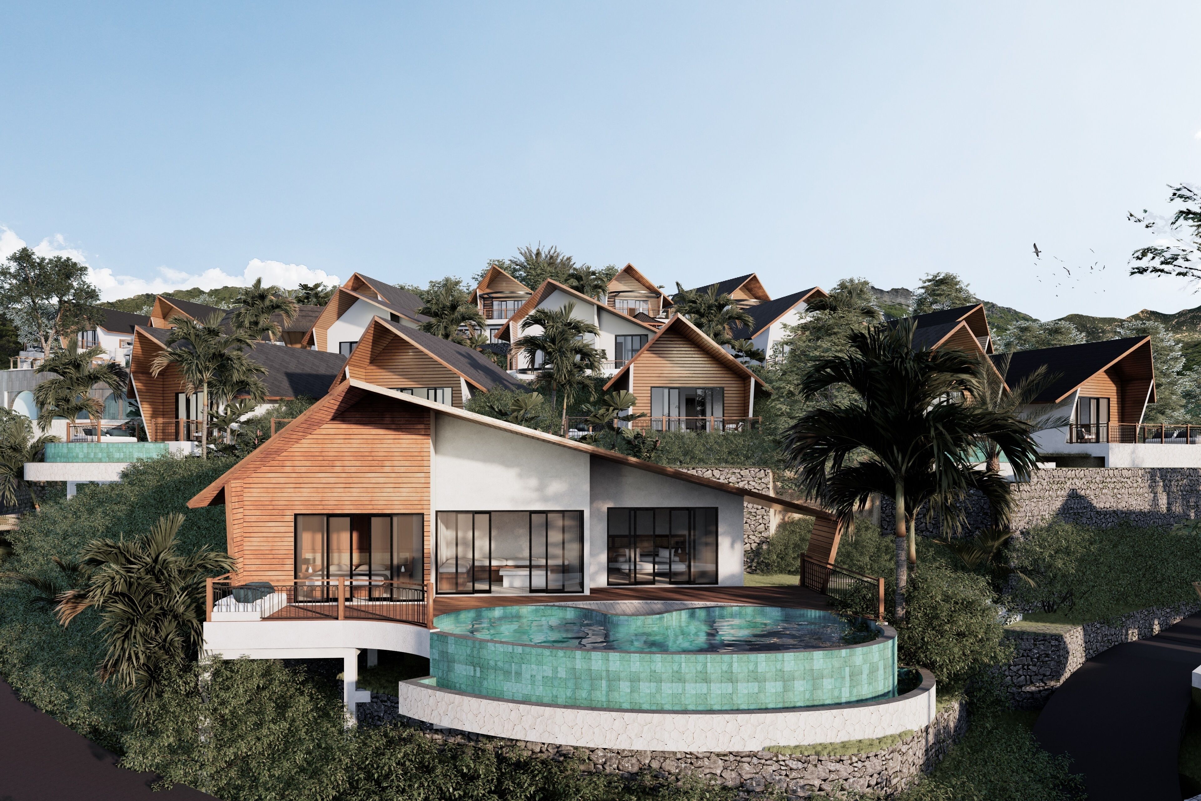 Villa de lujo, 1 habitación, balcón, vistas a la playa