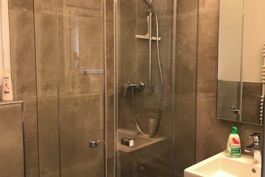 Douche, sèche-cheveux, serviettes fournies, papier toilette