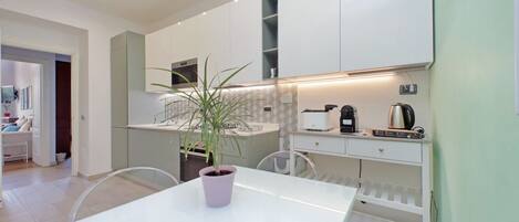 Fridge, dishwasher, toaster