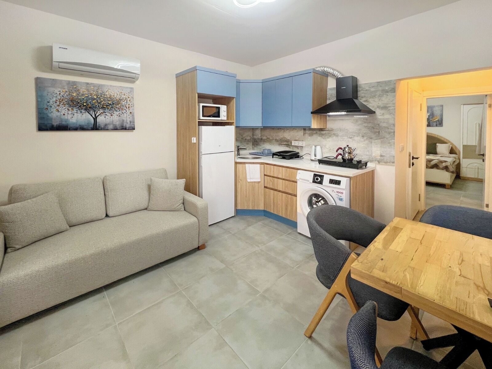 Deluxe Bungalov, Balkon, Havuz Manzaralı | Oturma alanı