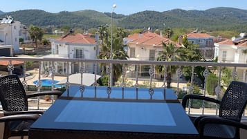 Family Apartment, Balcony, Pool View | Terrace/patio